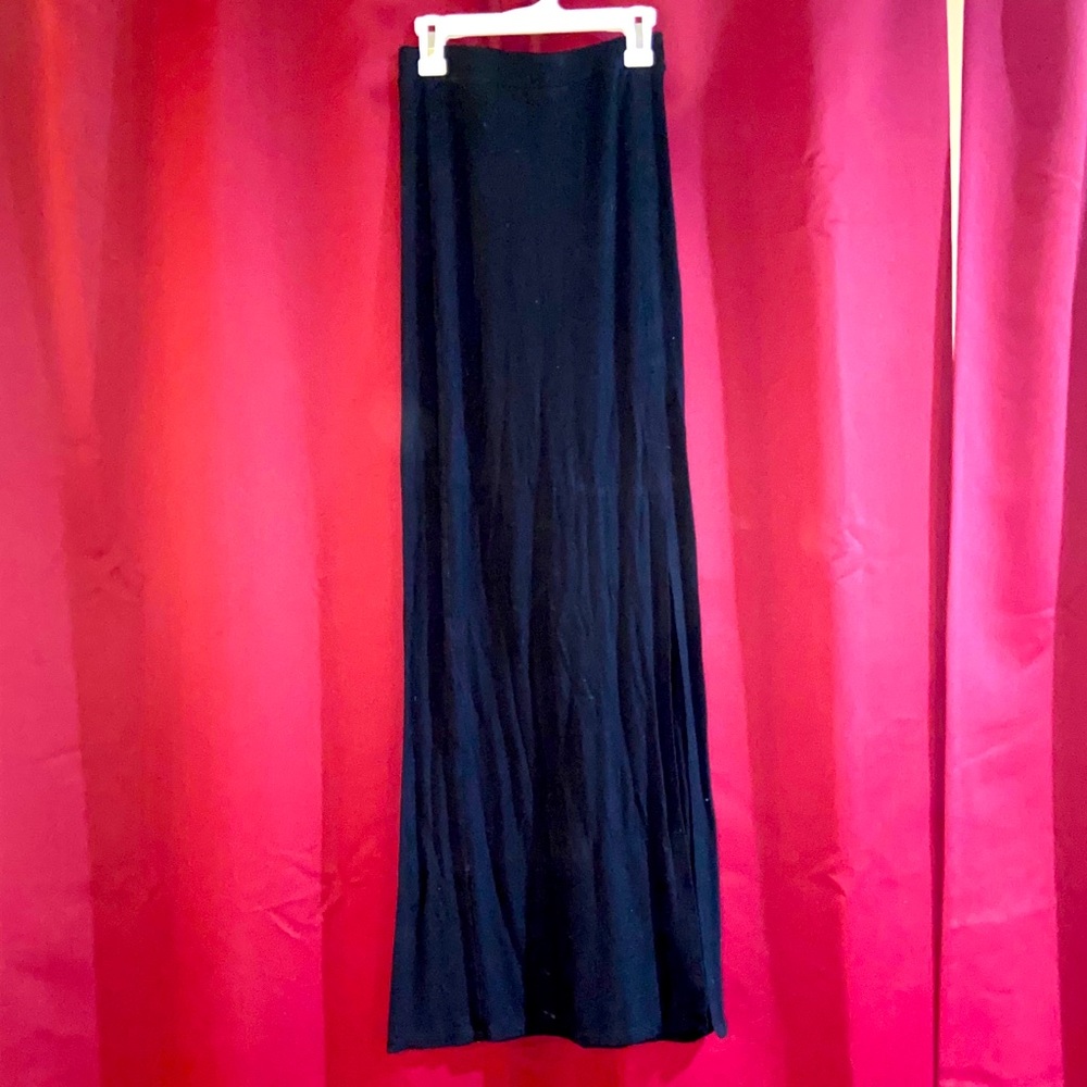 Black long ankle skirt